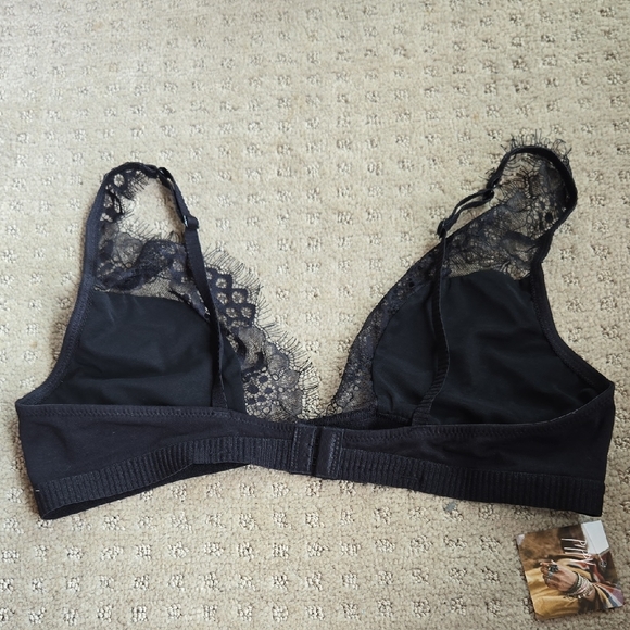 Three Bird Nest Black Lace Bra Intimates - Picture 4 of 5